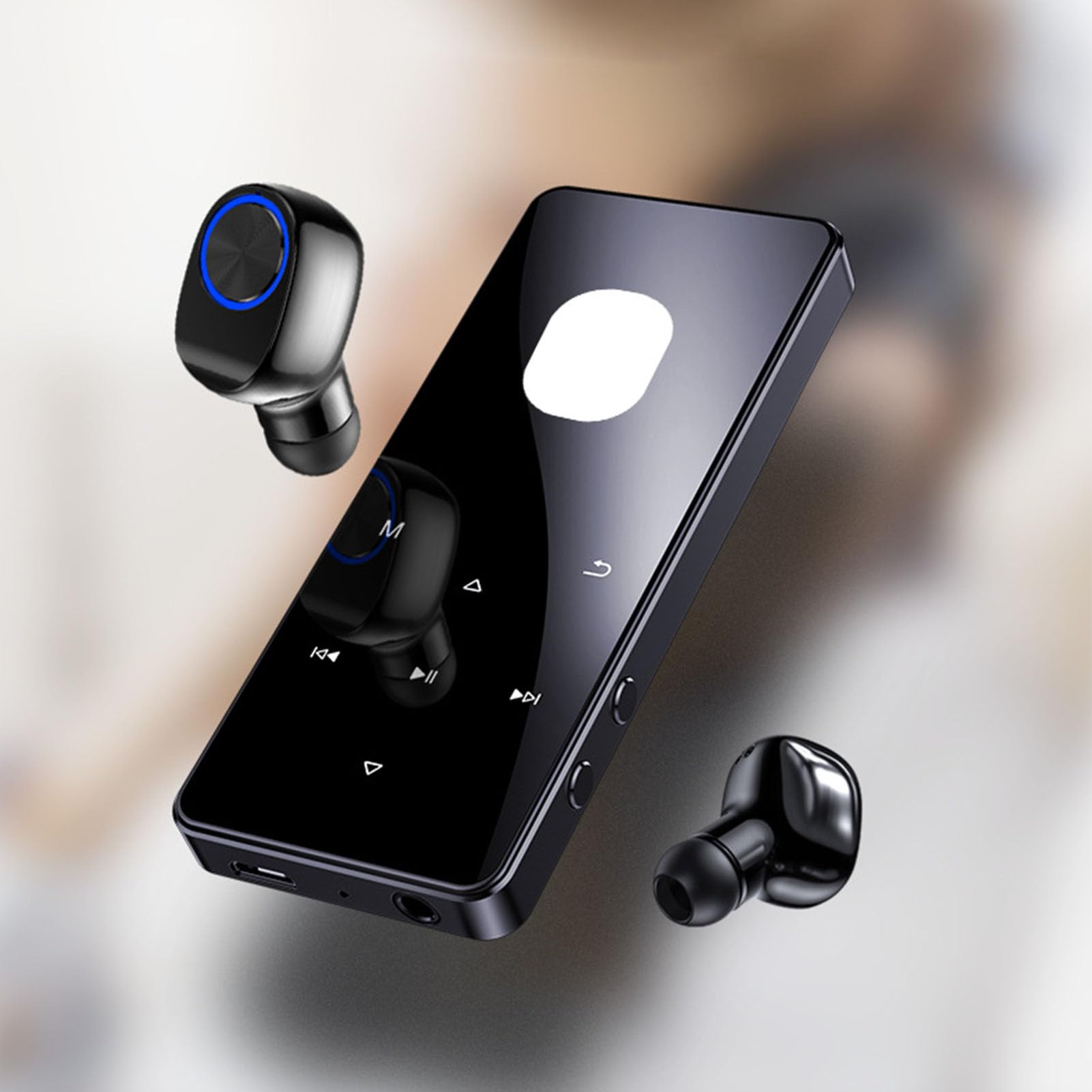 Odtwarzacz MP3, Wbudowany Głośnik, Dźwięk HiFi, Przenośny Odtwarzacz Muzyczny, Ekran Dotykowy 1,8 Cala do Treningu (Generic7um2b5n63t-14)
