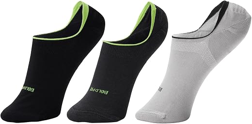 Boldfit Socks for Men &amp; Women Combo Dry Fit Socks for Man No Show Loafers Sock for Men 3 Pair Anti Skid Mens Everyday Wear...