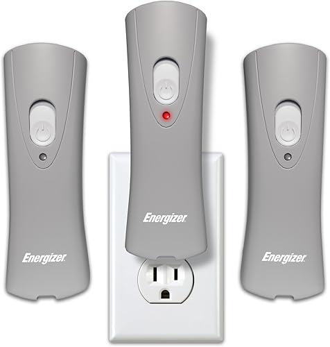 Energizer Weatheready - Luz de mano compacta recargable, linterna LED de emergencia, encendido automático, batería incorporada incluida, 3 unidades