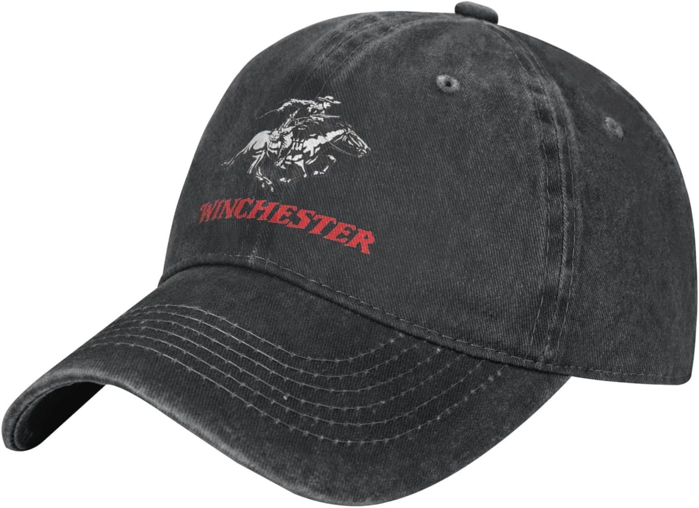 DPgUfPV Winchester Casquette de baseball réglable en coton Chapeau de cowboy tendance pour homme femme, bleu, Taille unique