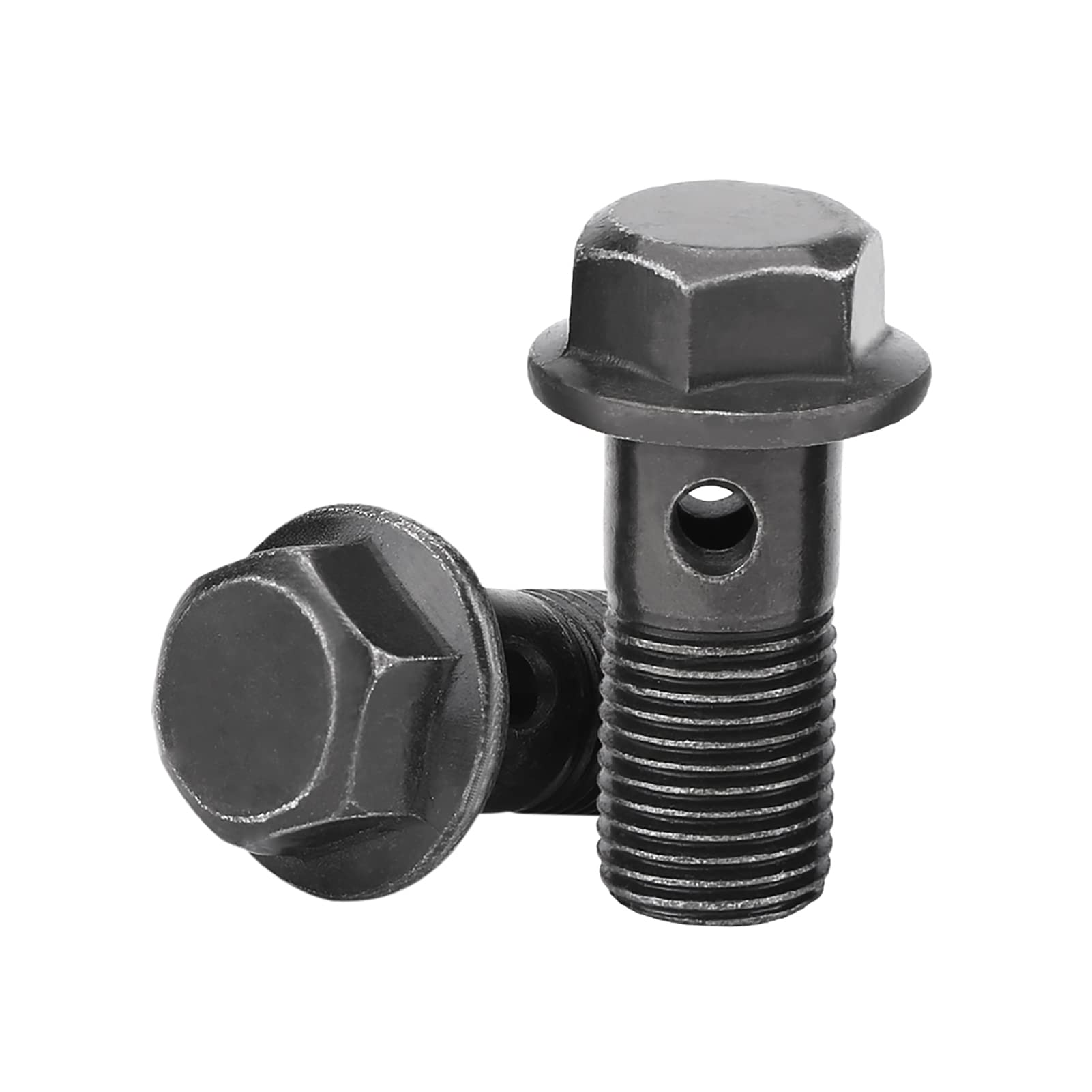 Boulon Banjo Frein Moto, 5 Pièces M10x1.25 M10x1.0 Kit Boulon Banjo et Rondelles Moto pour Étrier et Maître-Cylindre Frein
