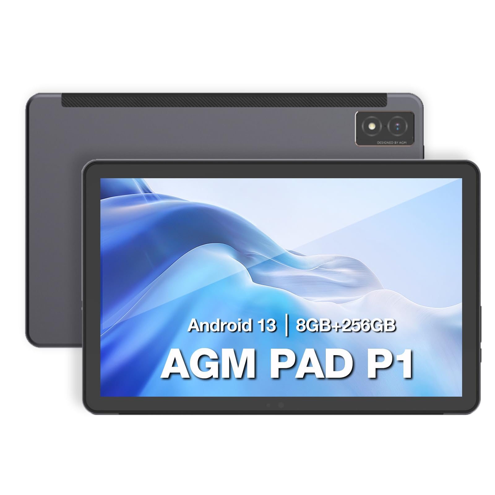 AGM PAD P1 Tablet z systemem Android 13 10,36" - wodoodporny, chipset MTK G99, wyświetlacz 2K FHD+ IPS, podwójne głośniki stereo, 7000mAh, 8+256GB, GPS, szybkie ładowanie 18W, 4G Dual SIM, 5G WiFi