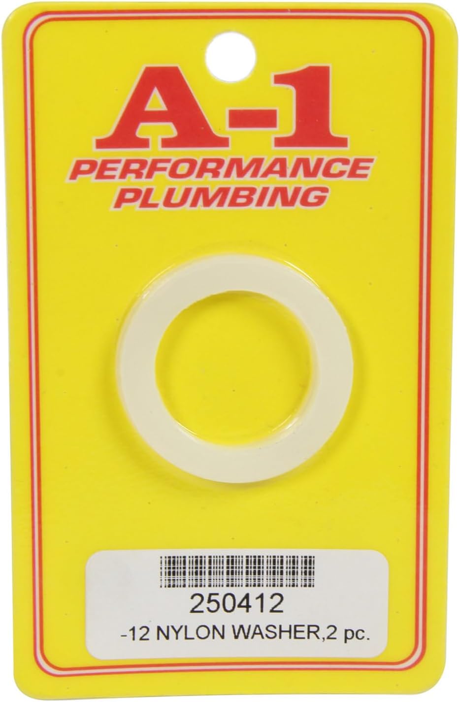 A-1 Racing Products 250412 Sealing Washer, 12 an, 1.5 in OD, 1.065 in ID, 0.07 in Thick, Nylon, Pair