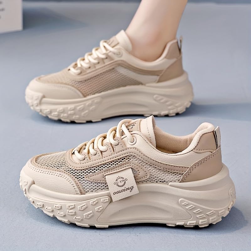 Summer Breathable Mesh Women's Shoes, Heightening Commuter Sneakers for Travel3