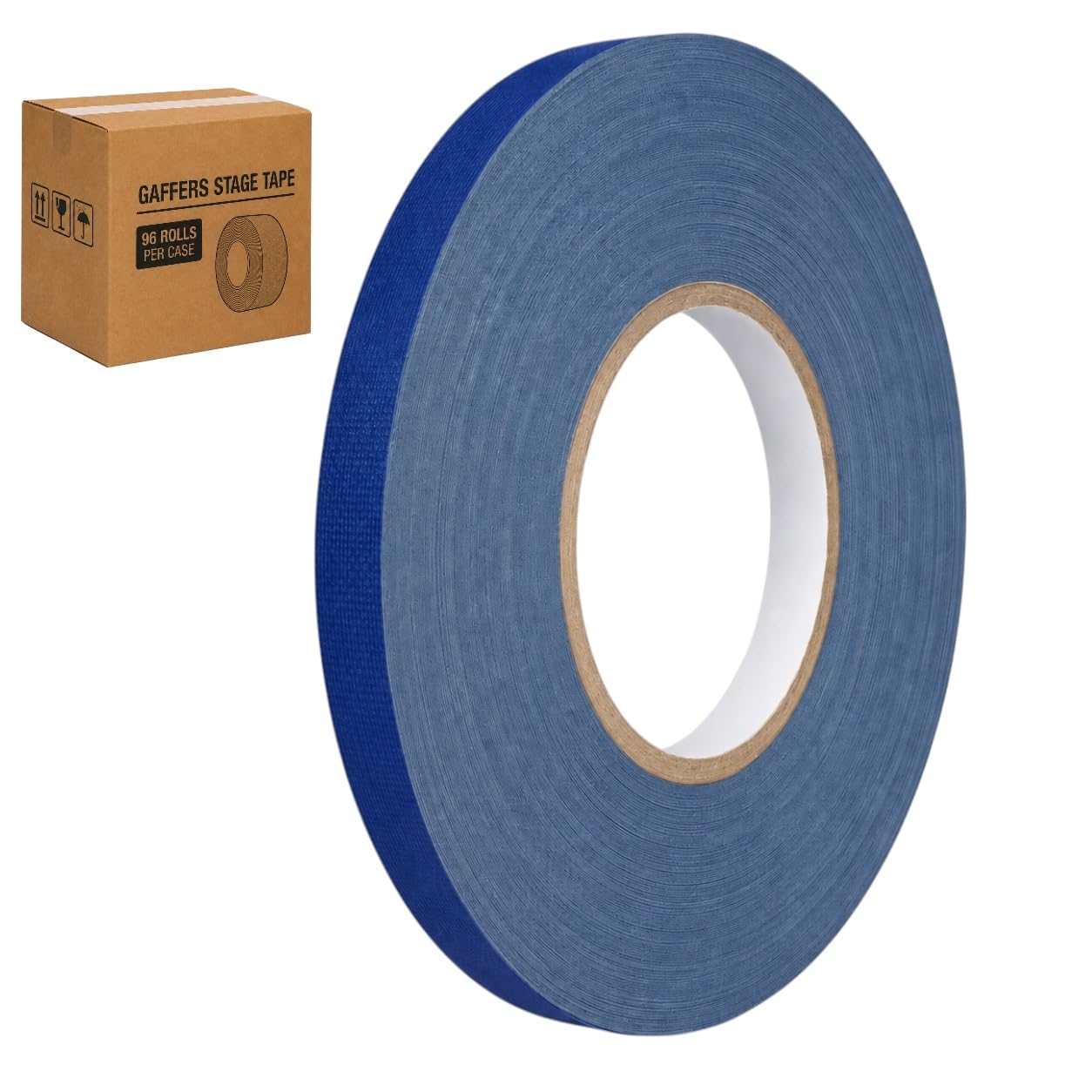 GGR Supplies CGT-80 Gaffers Stage Tape, Dark Blue, 1/2 in x 60 yd, 96-Pack