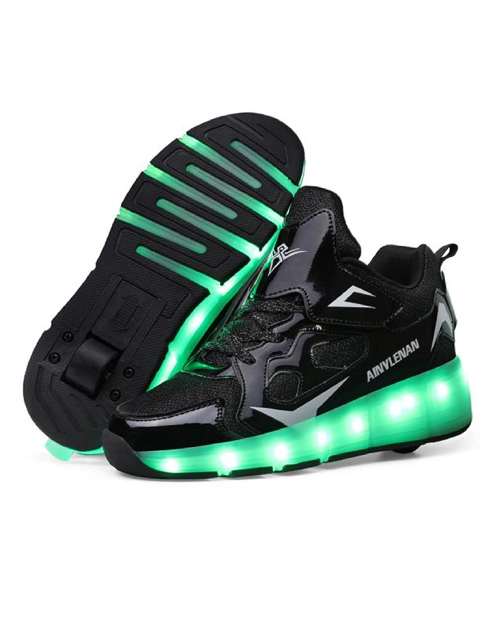 SDSPEED Kids Roller Skate Shoes - Single Wheel LED Sneakers For Boys & Girls, Sport & Fun