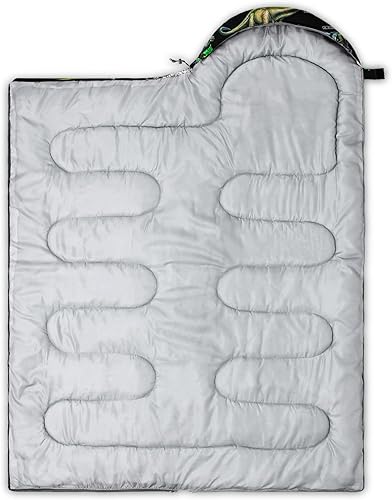 Miniatura 4 de BailiPromise Saco de dormir para camping, 3 estaciones, clima cálido y fresco, ligero, saco de dormir impermeable para adultos y niños, viajes y al