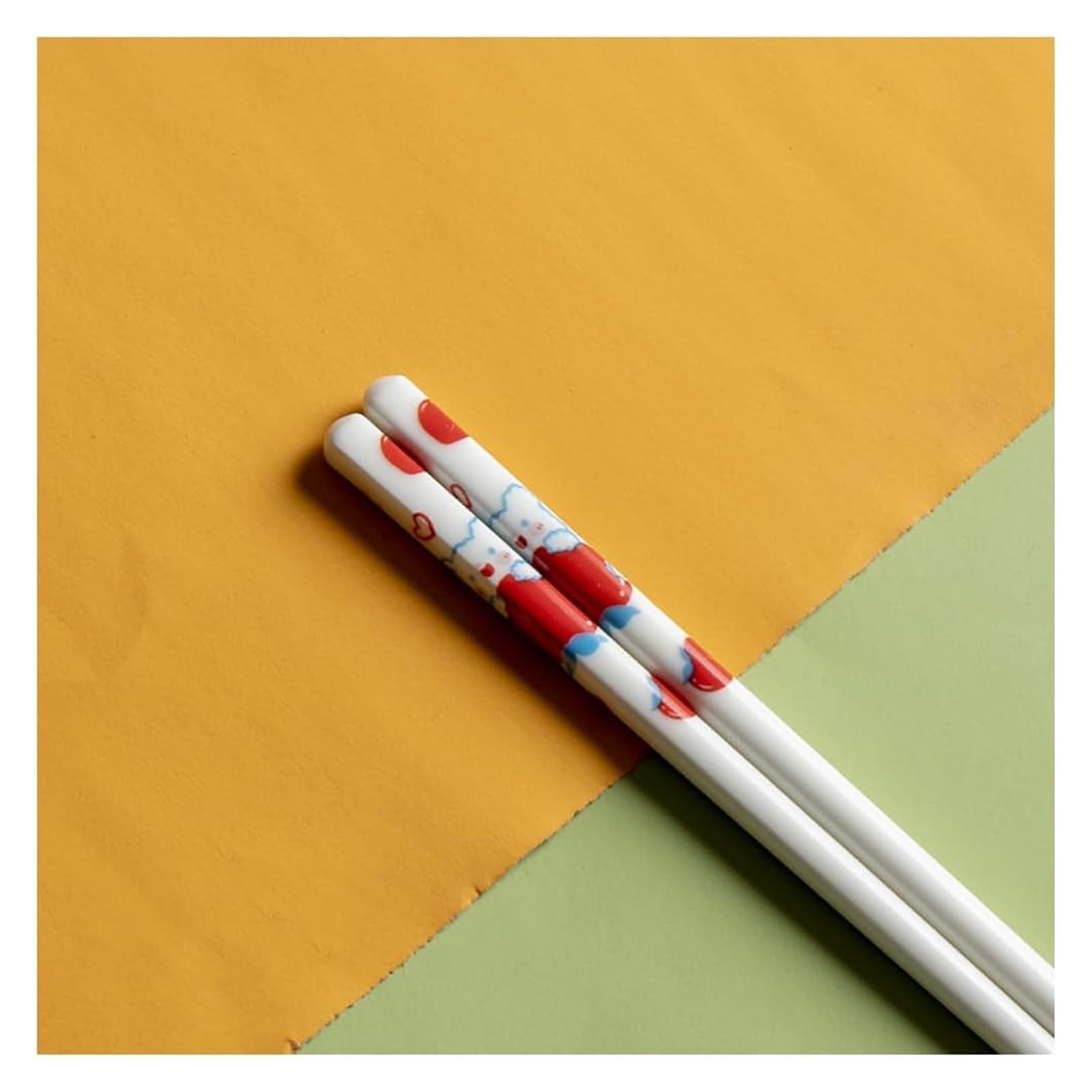 Baguettes en céramique, Cadeau japonais mignon de baguettes en porcelaine, 10 paires réutilisables céramique d'os haute qualité Chine(R)