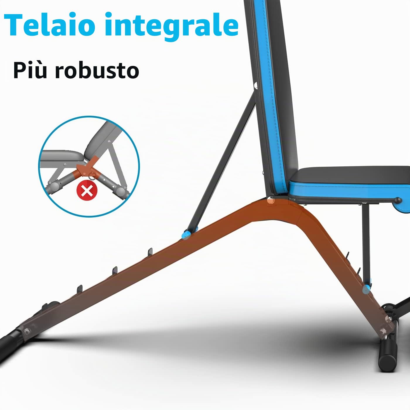 JX FITNESS Panca Manubri Multifunzione Regolabile Panca Allenamento Casa Tavola Supina Pieghevole Panca Pesi Palestra
