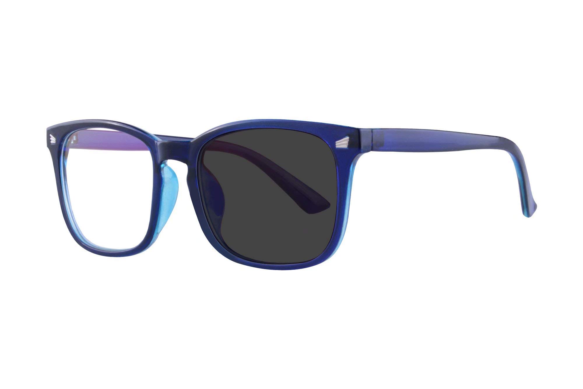 SHINU Fotochromizm szare dwuogniskowe okulary do czytania + 2,50 siła mężczyźni kobiety komputerowe okulary do czytania - PRBG8068