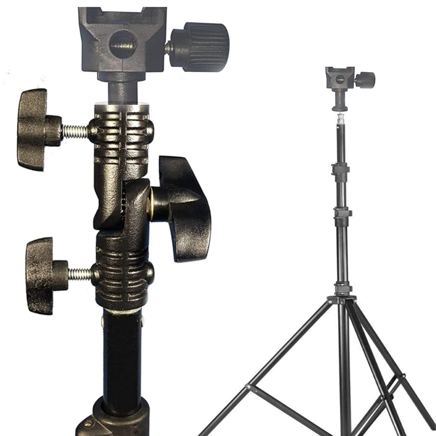 Light Stand Mount Multipurpose Umbrella Clamp Flash Bracket Speed-lite Holder Adapter for Camera Flash Such as All TTL/Non TTL Flashes and Video Lights (Flash Umbrella CLAMP)-image-5