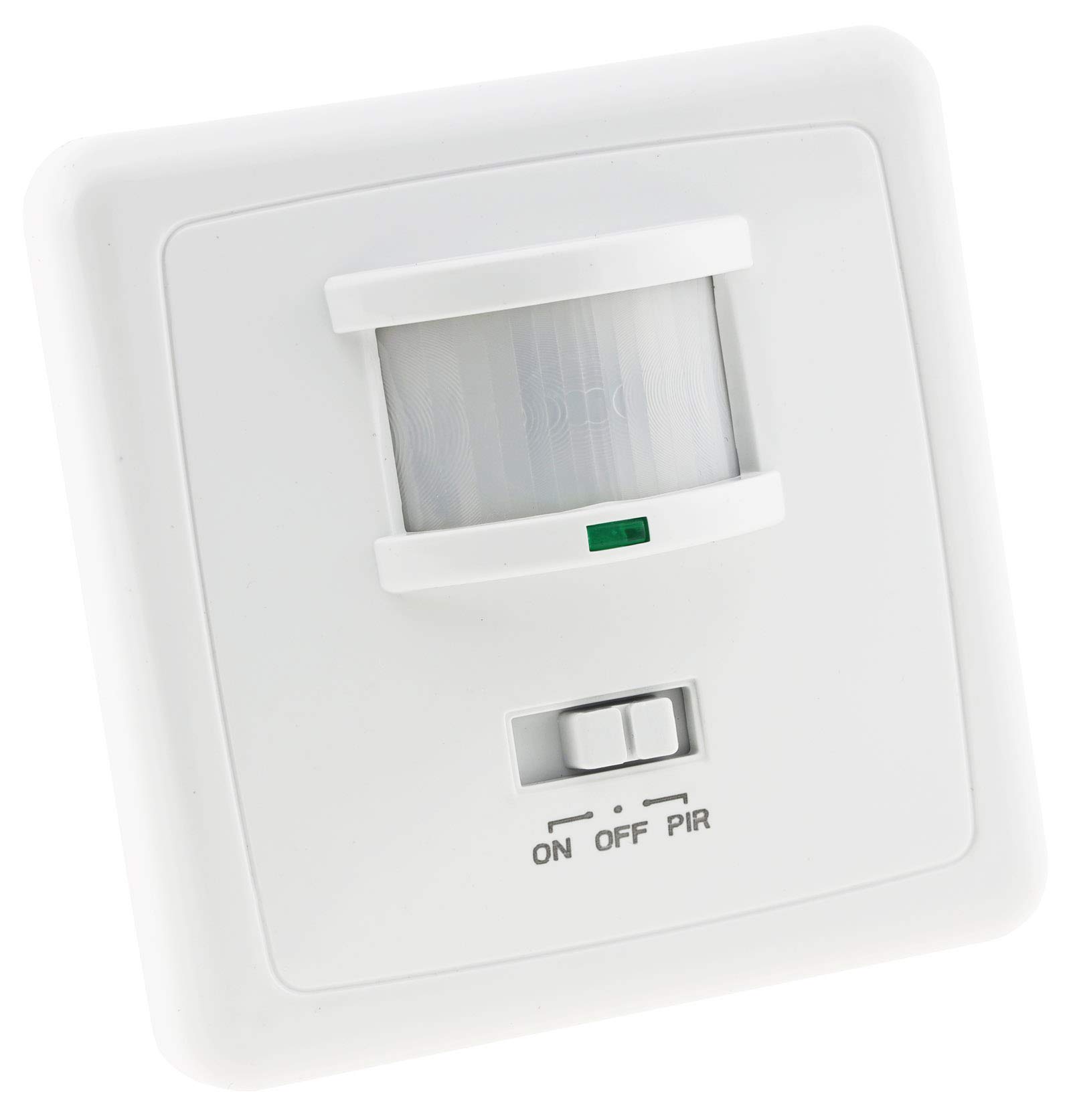 ChiliTec Rilevatore di movimento a 3 fili, 160°, 9 m, adatto a LED, montaggio a incasso, 4 pezzi, bianco
