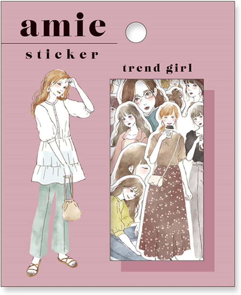 Amazon.co.jp: Amie sticker アミ ステッカー かわいい フレークシール