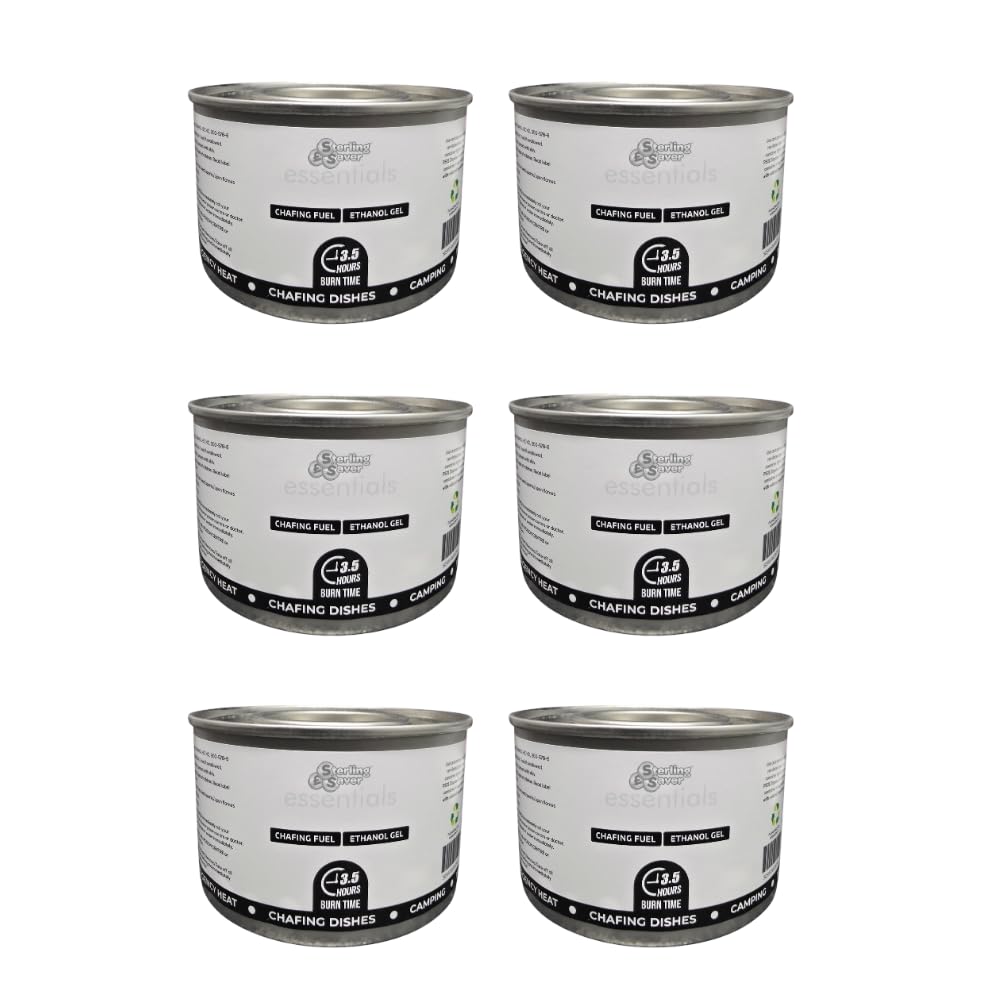 6 x 3.5 Hour Chafing Dish Fuel Gel Cans