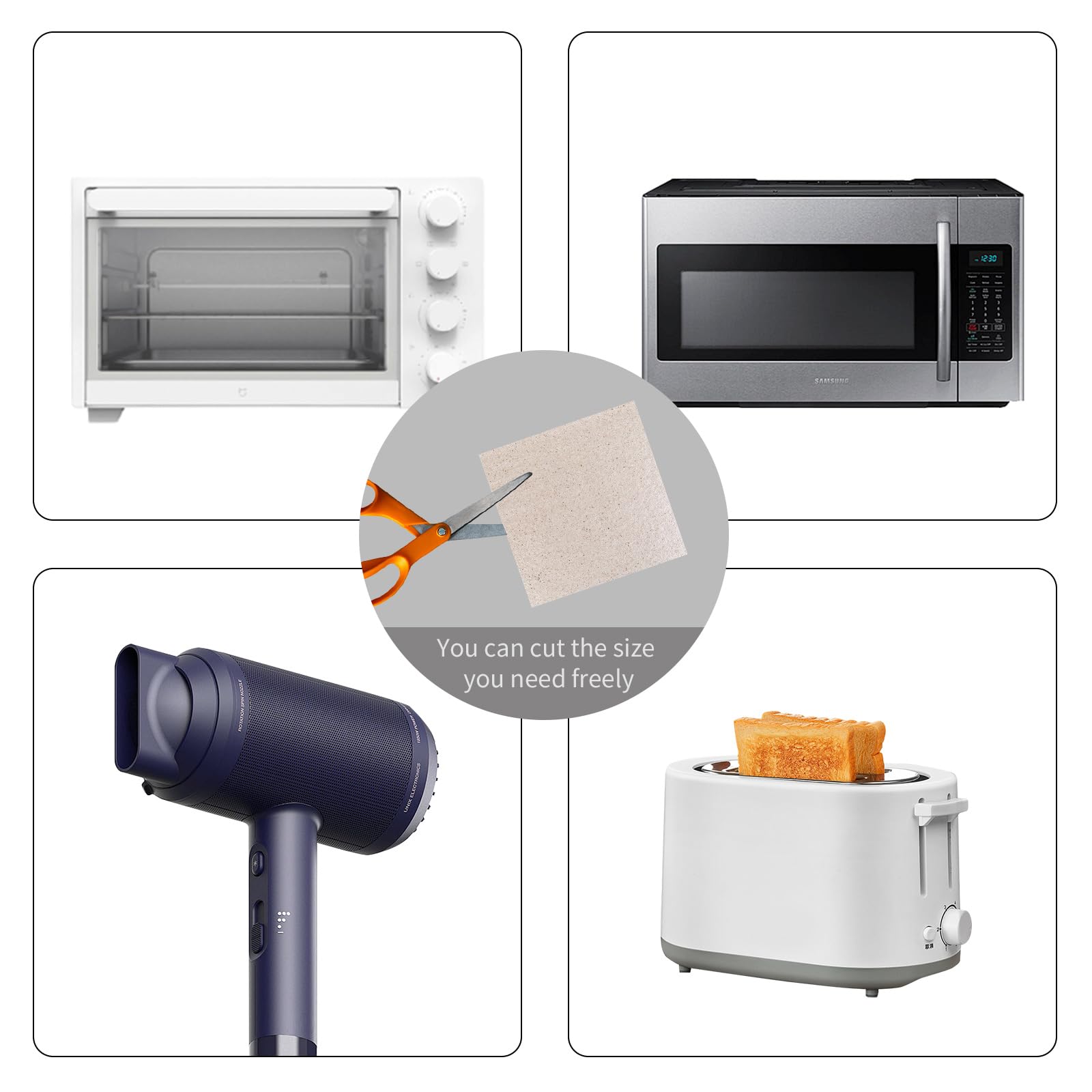 Universal-Glimmerscheibe Für Mikrowelle - Glimmerplatte 20,3 X 12,7 Cm - Foto 13