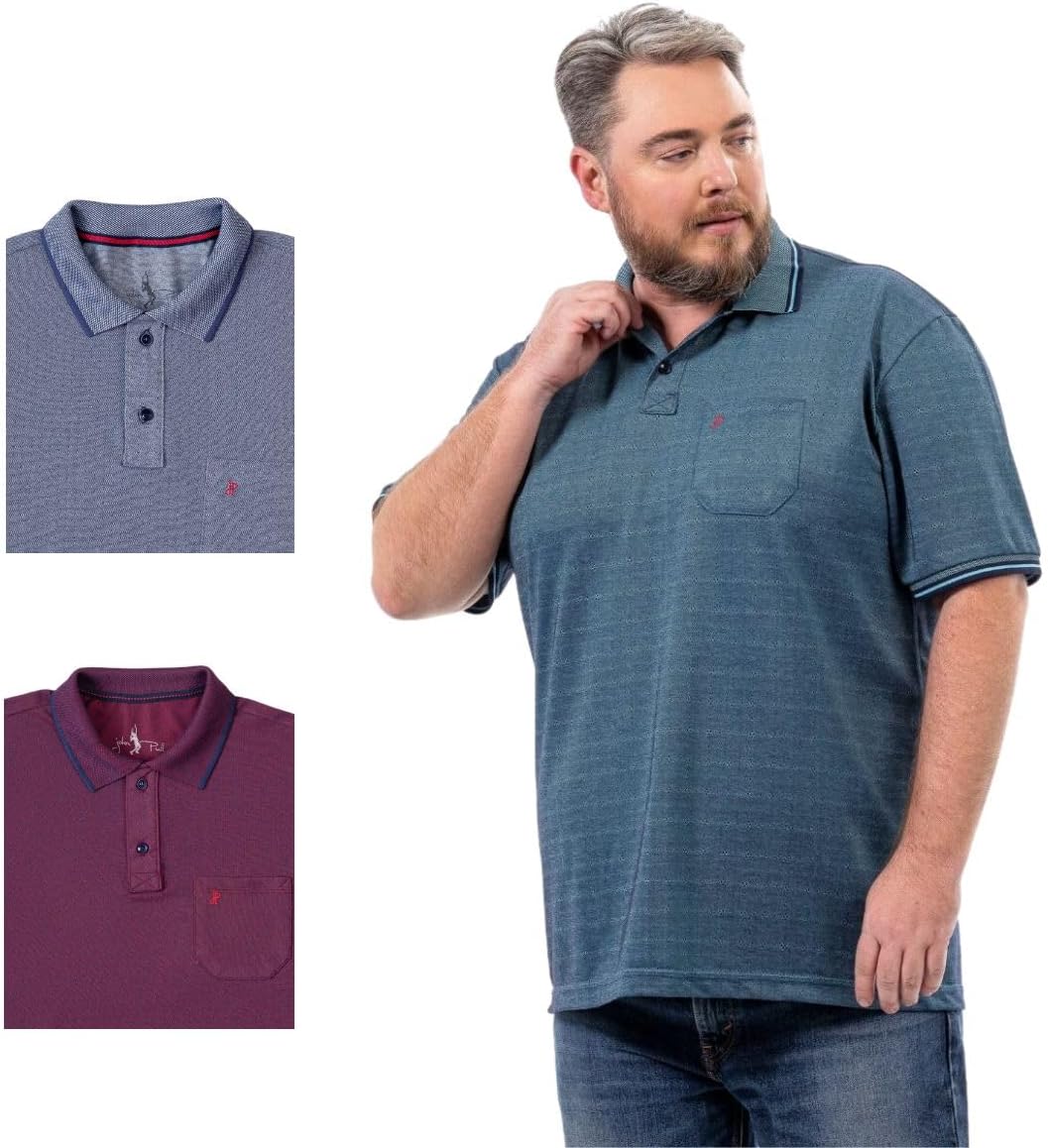 Kit 3 Camisa Polo Plus Bolso Piquet com Algodão – Kit 81