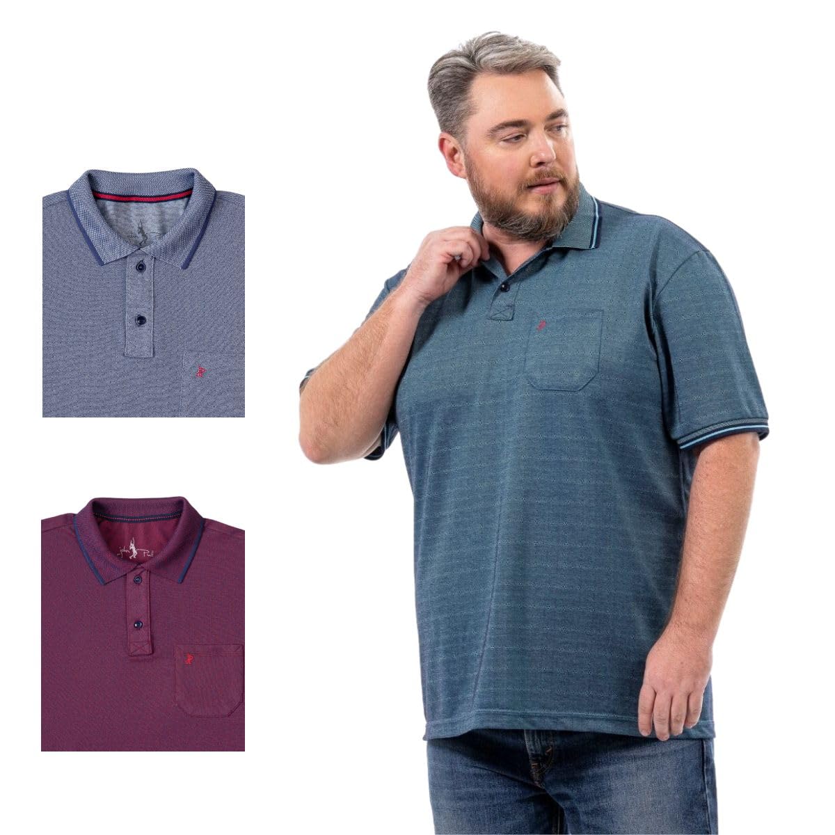 Kit 3 Camisa Polo Plus Bolso Piquet com Algodão – Kit 81 em promoção! Veja a oferta e mais achadinhos de Camisetas 2 Hoje é o melhor dia para comprar Kit 3 Camisa Polo Plus Bolso Piquet com Algodão – Kit 81 com aquele preço maroto! Promoção! Aproveite a oferta! 2