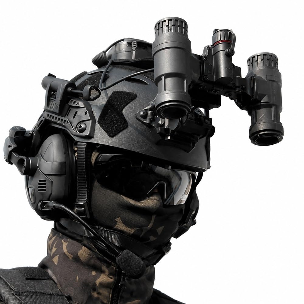 Casco Ligero Fast Gen 2 con Gafas for Auriculares y binoculares