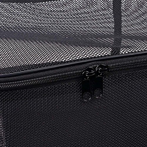 SHANY 3 peças de cosméticos de tamanho variado, transparente, bolsa de maquiagem/organizador, malha