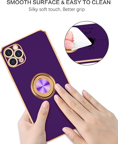 Miniatura 9 de BENTOBEN Funda para iPhone 11 Pro Max, funda para iPhone 11 ProMax, ajuste delgado, soporte de anillo con soporte de soporte, protección a prueba de