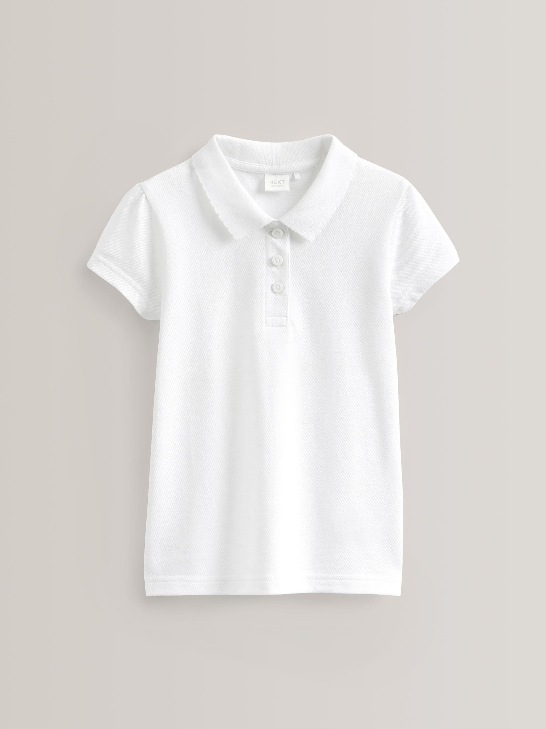 NEXT Ragazza Confezione da 5 Polo a Maniche Corte in 100% Cotone - Slim
