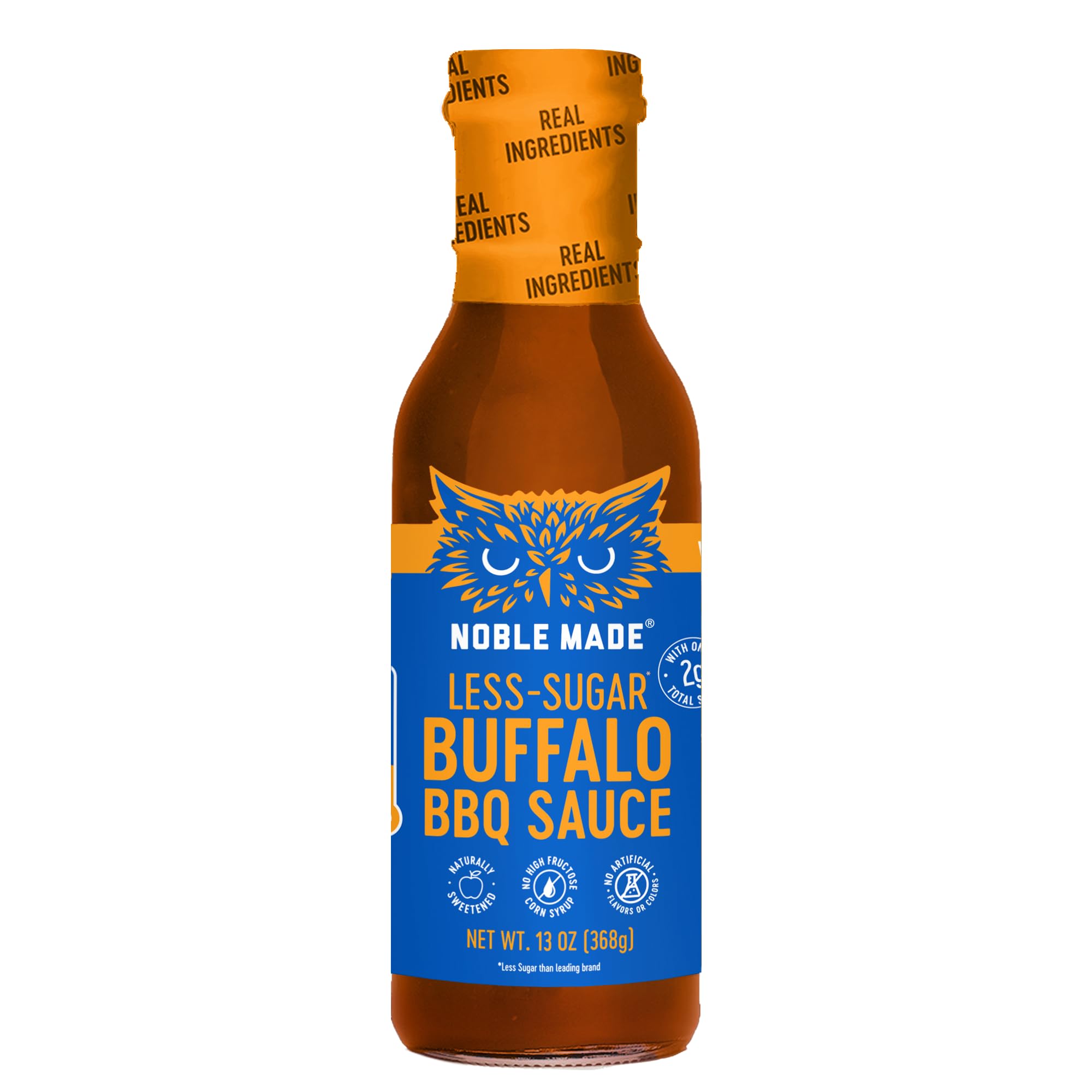 Noble Made Buffalo BBQ Sauce, Keto, Gluten Free, Vegan Dipping & Wing Sauce, Low Carb, Dairy Free, Low Calorie, Paleo, Low Sugar, and Whole30 Approved