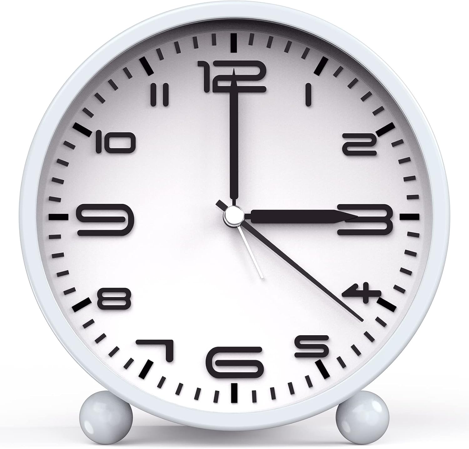 ORIA Analog Alarm Clocks, Silent Non Ticking Alarm Clock