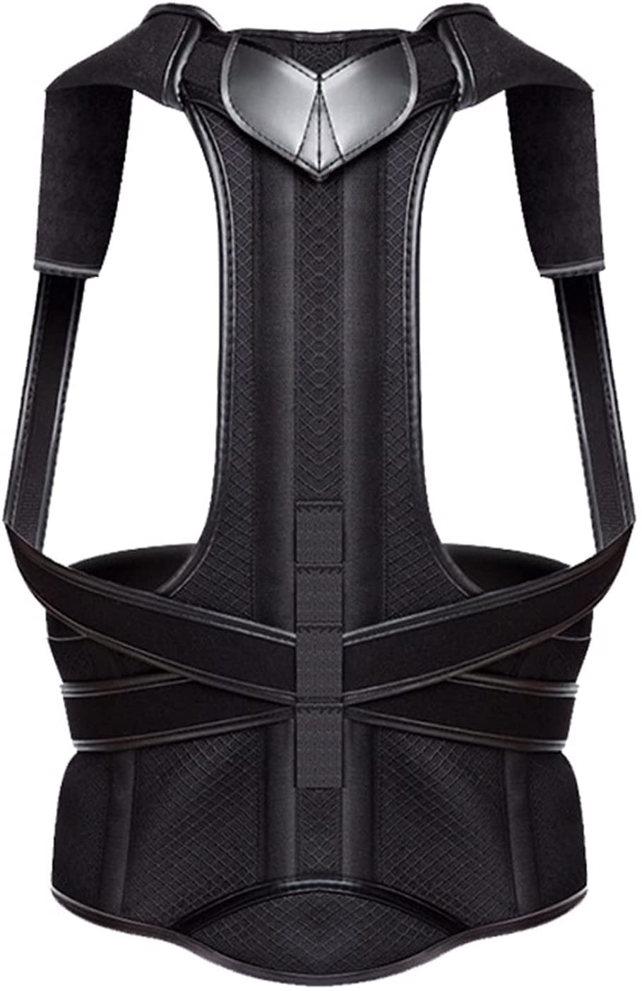 Full Back Brace Mężczyźni Kobiety Oddychająca Postuła Powrót Brace Do Górnej I Dolnej Ból Ból Przelotu Mięśni Wsparcie Pamięć(Complexion,S)