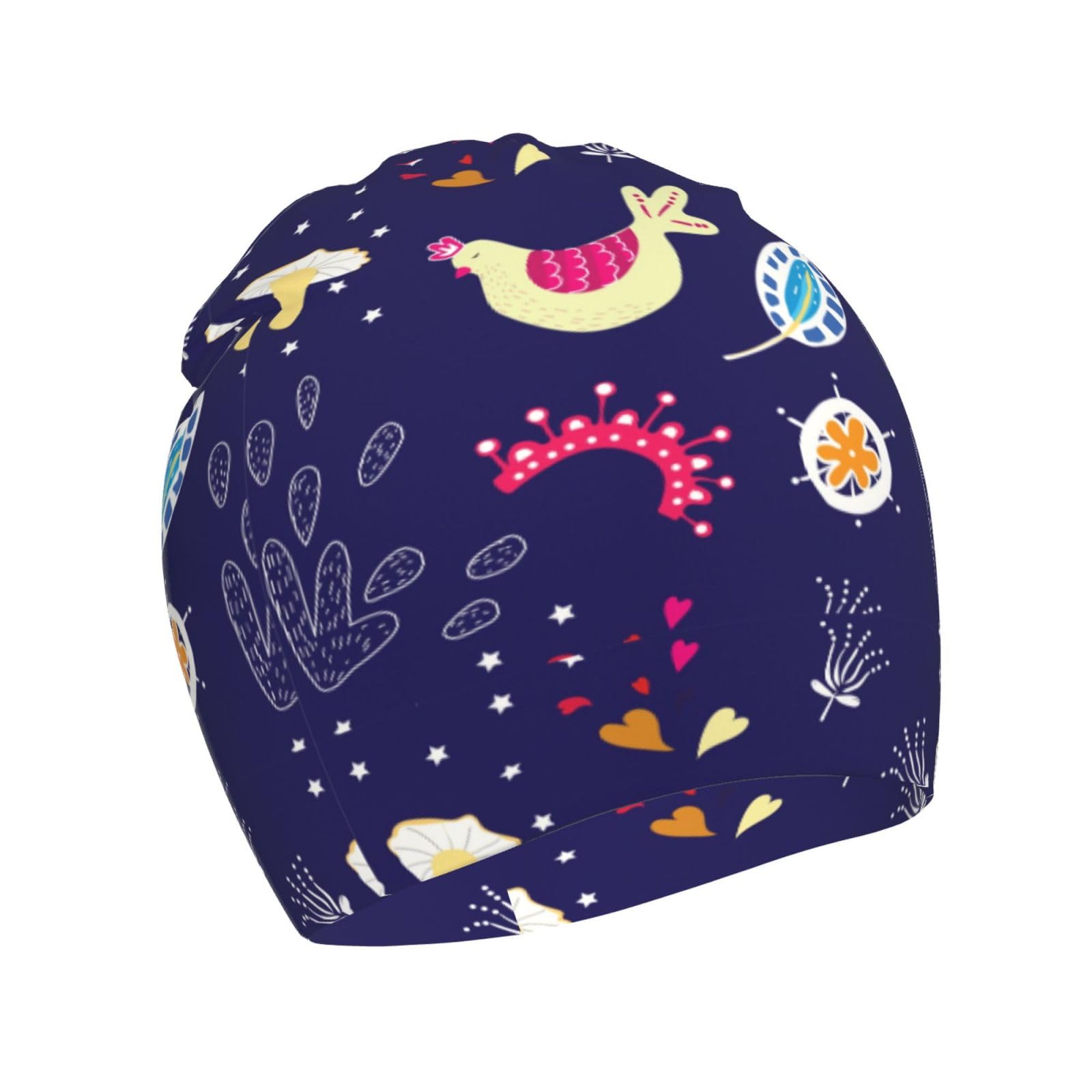 Rqzwdq Cute Chicken Kids Beanie Hats Warm Knit Beanie Cap Skull Caps Gifts Decor for Boys Girls White