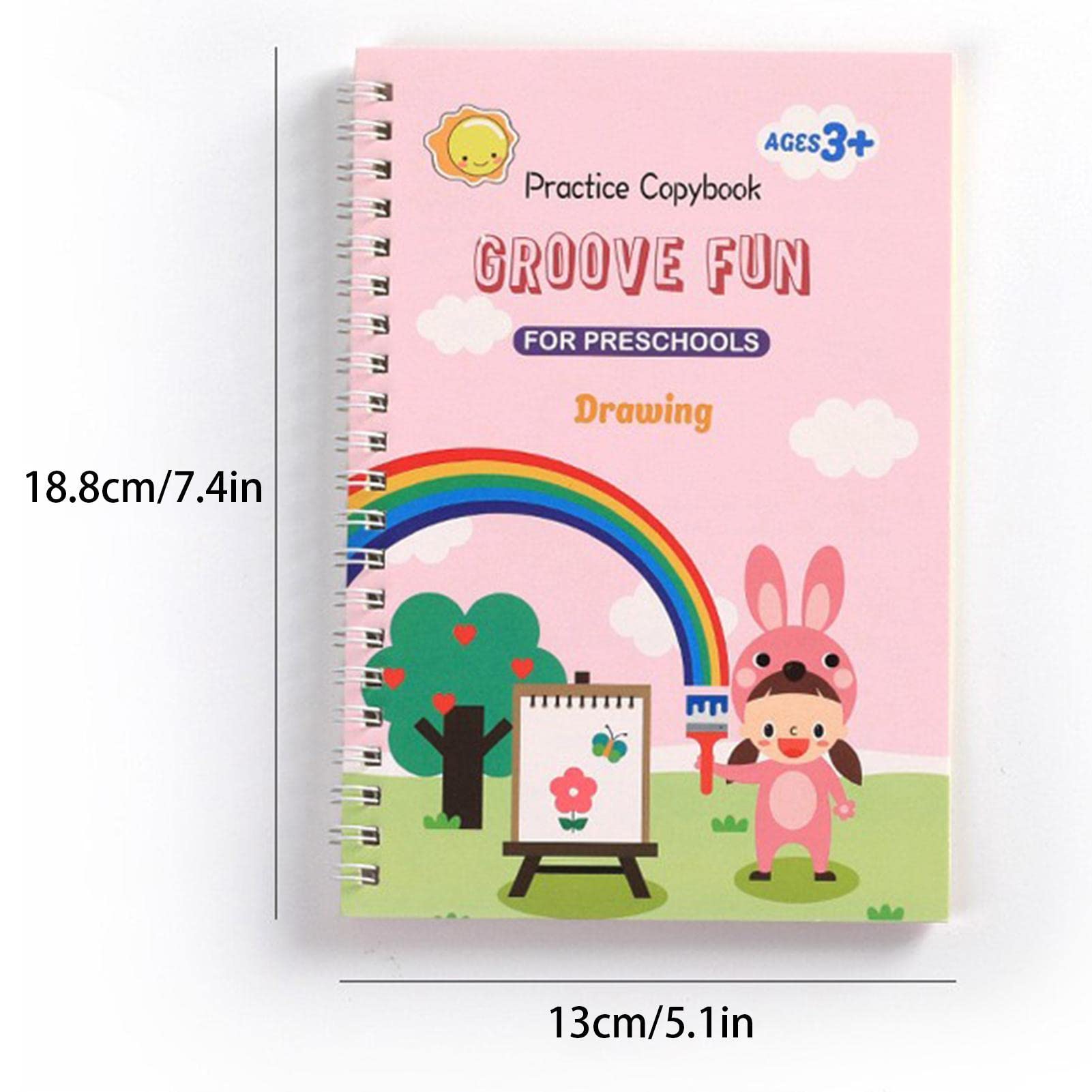Amazon.co.jp: 英語のお手本 マジック練習コピーブック 4ピース 子供用 