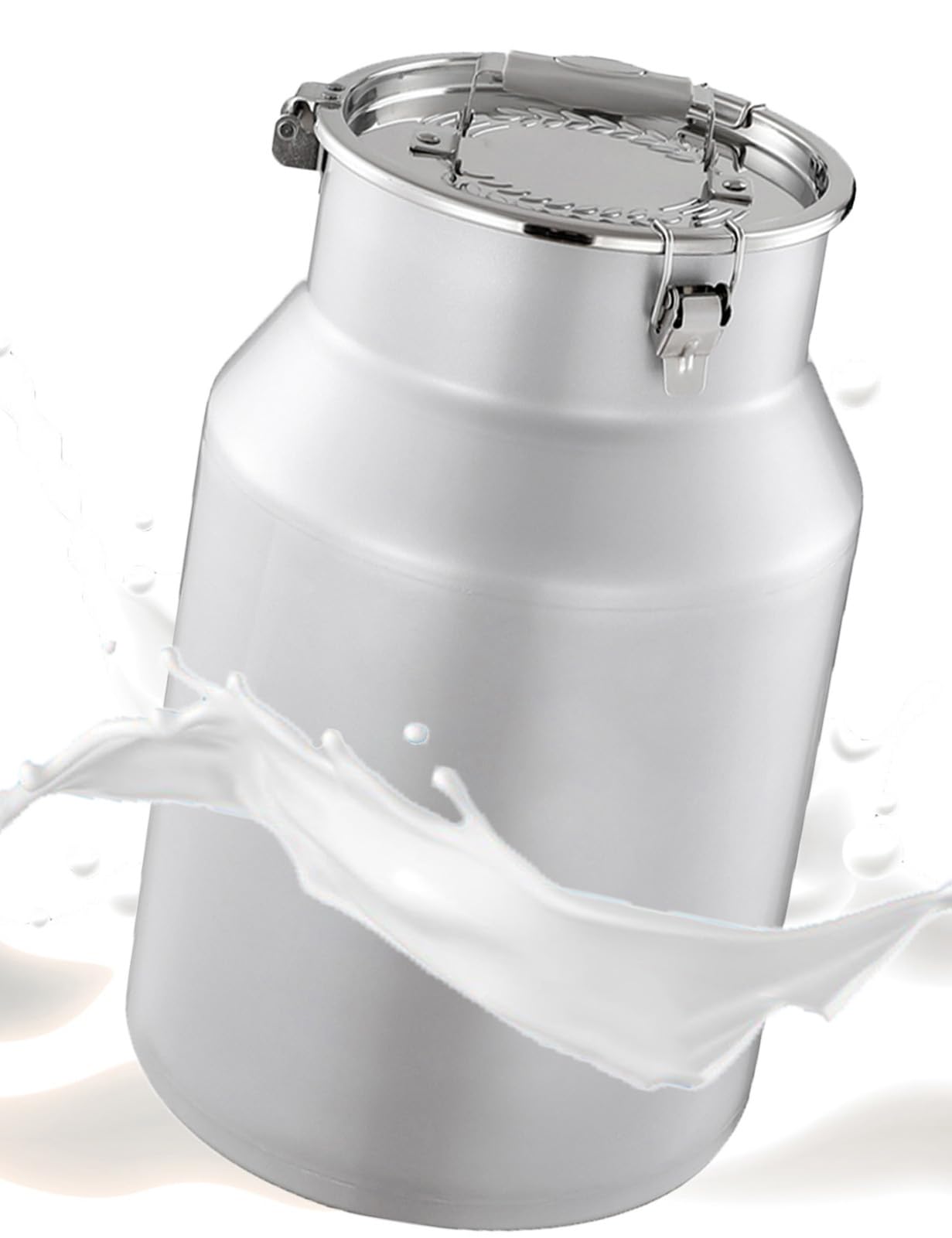 Seau en acier inoxydable 5L idéal pour le lait frais et le vin de table