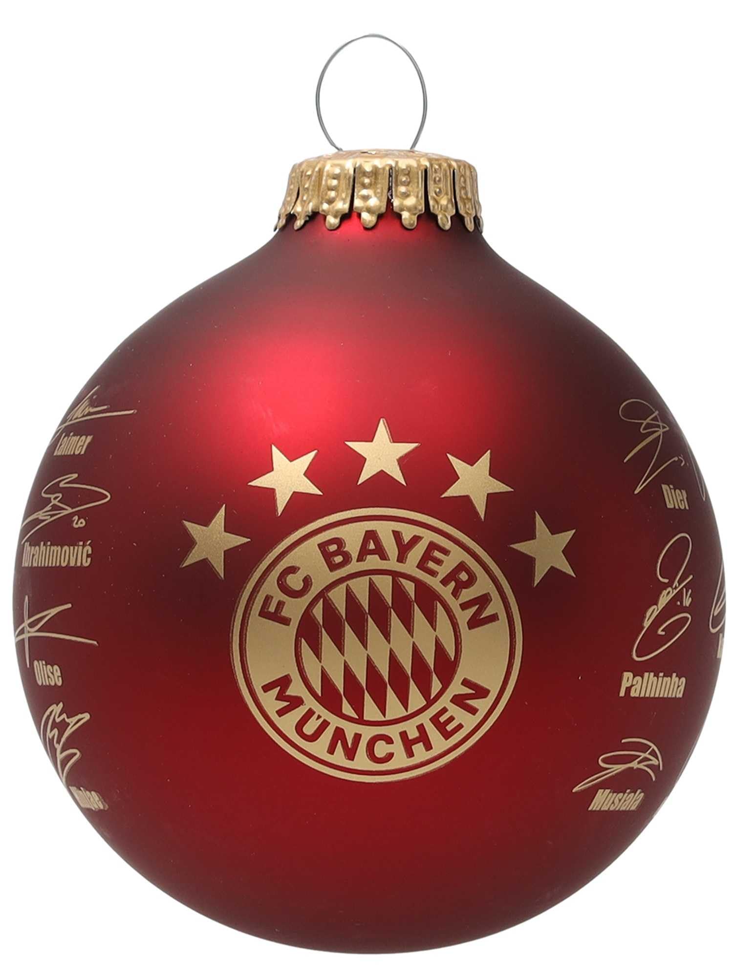 FC Bayern München Christbaumkugel - Signature 2024/25 - Weihnachtskugel FCB