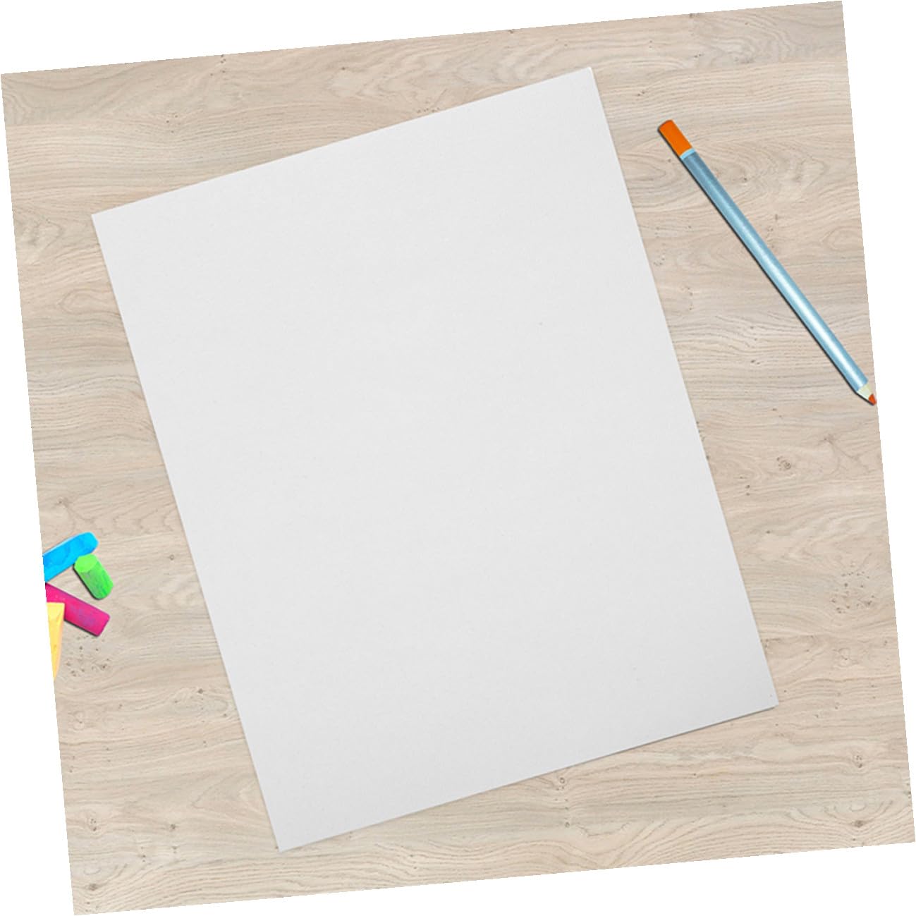 GARVALON 100 Blatt Weißes Aquarellpapier für Kinder und Schüler 160g Schweres Papier zum Zeichnen für Schuleinsatz