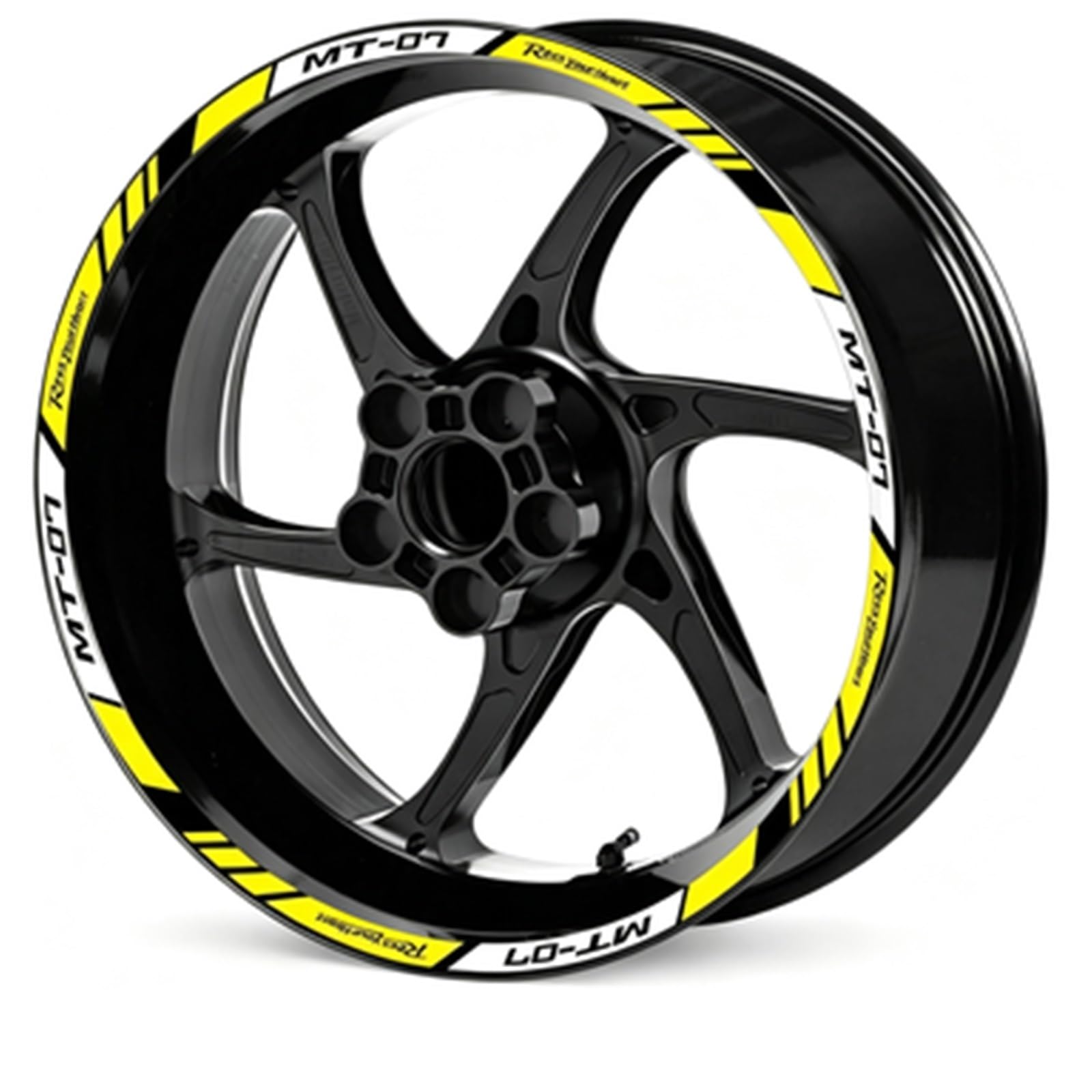 Motorcycle Wheel Rim Stickers Reflective Hub Stripe Tape Decals Waterproof for Yamaha MT-07 MT07 Mt 07 Motorbike(Color3)