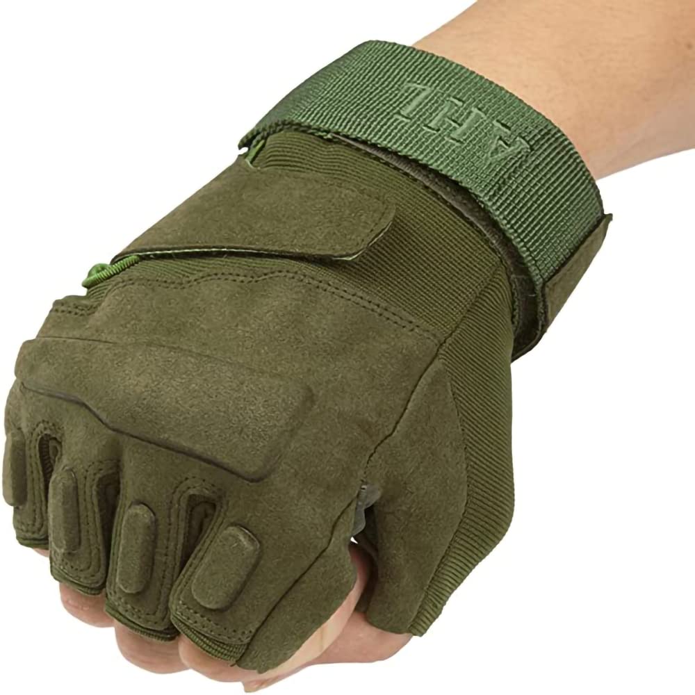 ZaySoo Unisex Microfibre Gym Gloves for Professional Weightlifting, Fitness Training and Workout | with Half-Finger Length, Wrist Wrap for Protection | and Tactical Thumb (Green) (B08QS5BHXX) Amazon Price History, Amazon Price Tracker