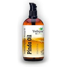 VEDIQUE Remedies Pinda Oil | 500ml 16.9 fl oz | Ayurvedic Classical Massage Oil | Contain Sariva, Manjistha & Beeswax | All Natural