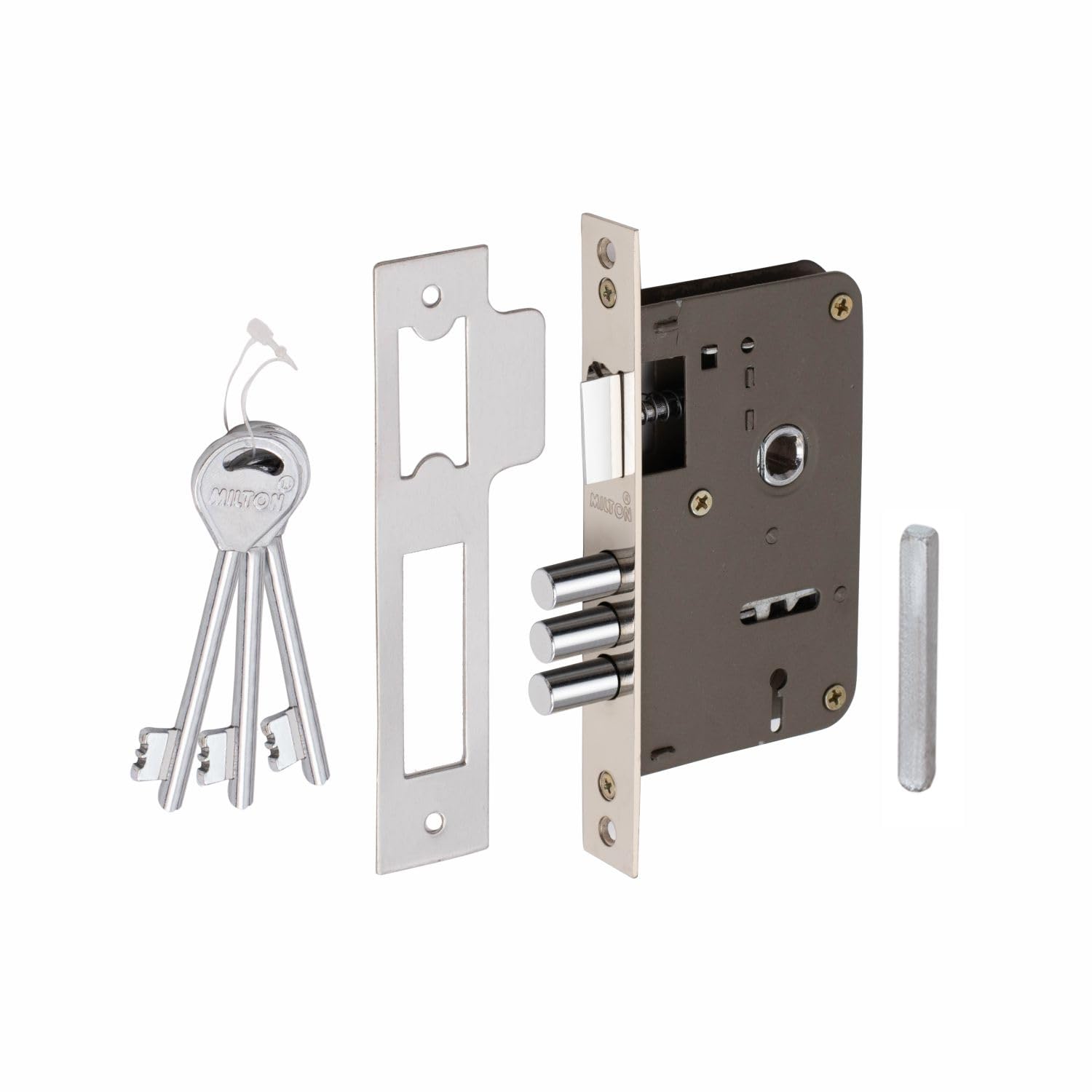 Milton Mortise Lock Set - Mhi-Tilak Black.Gold — Amazon image 5