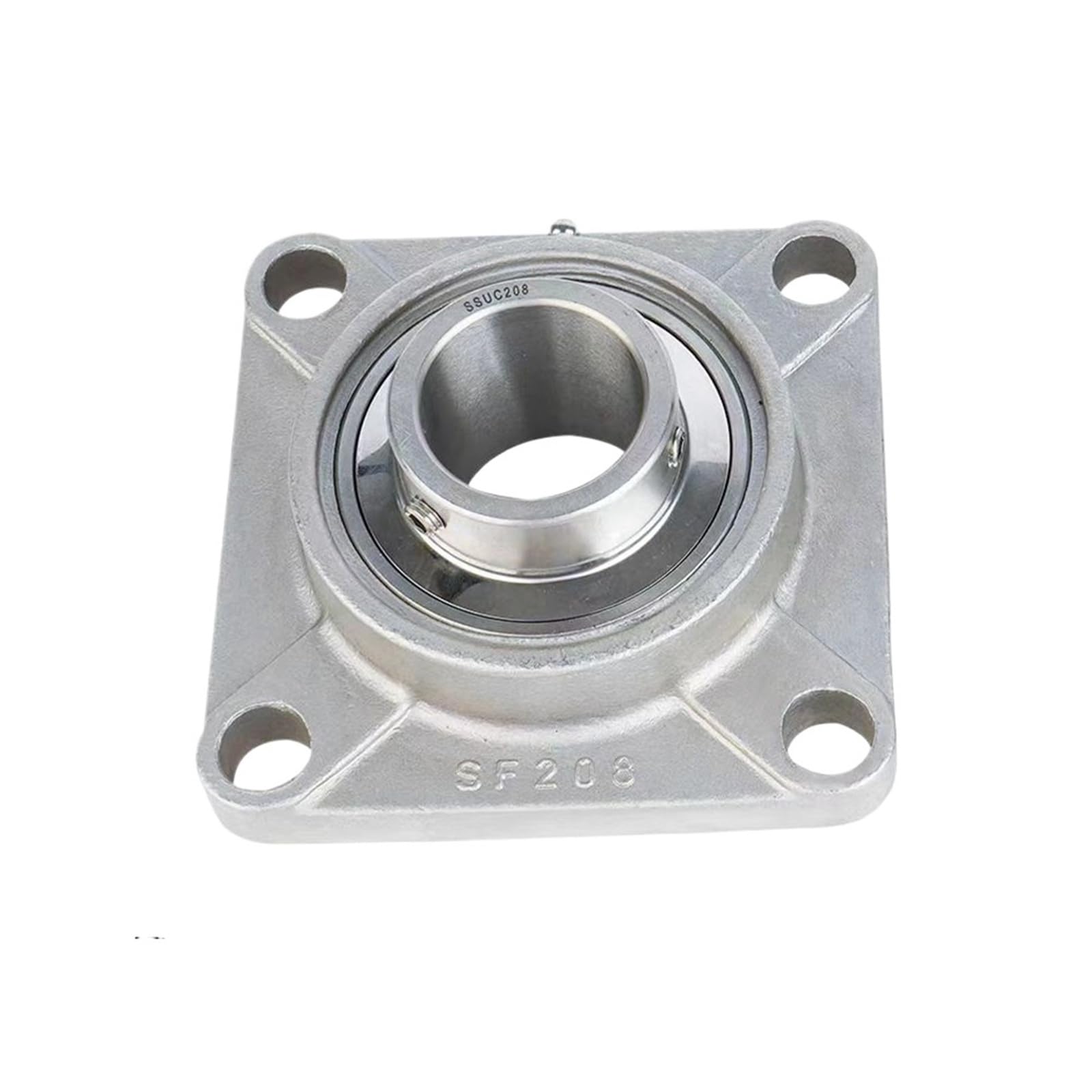 Rodamiento de inserción de base cuadrada de acero inoxidable 304, rodamientos de chumacera montados serie SUCF201 a SUCF210(SUCF206 Bore 30mm)