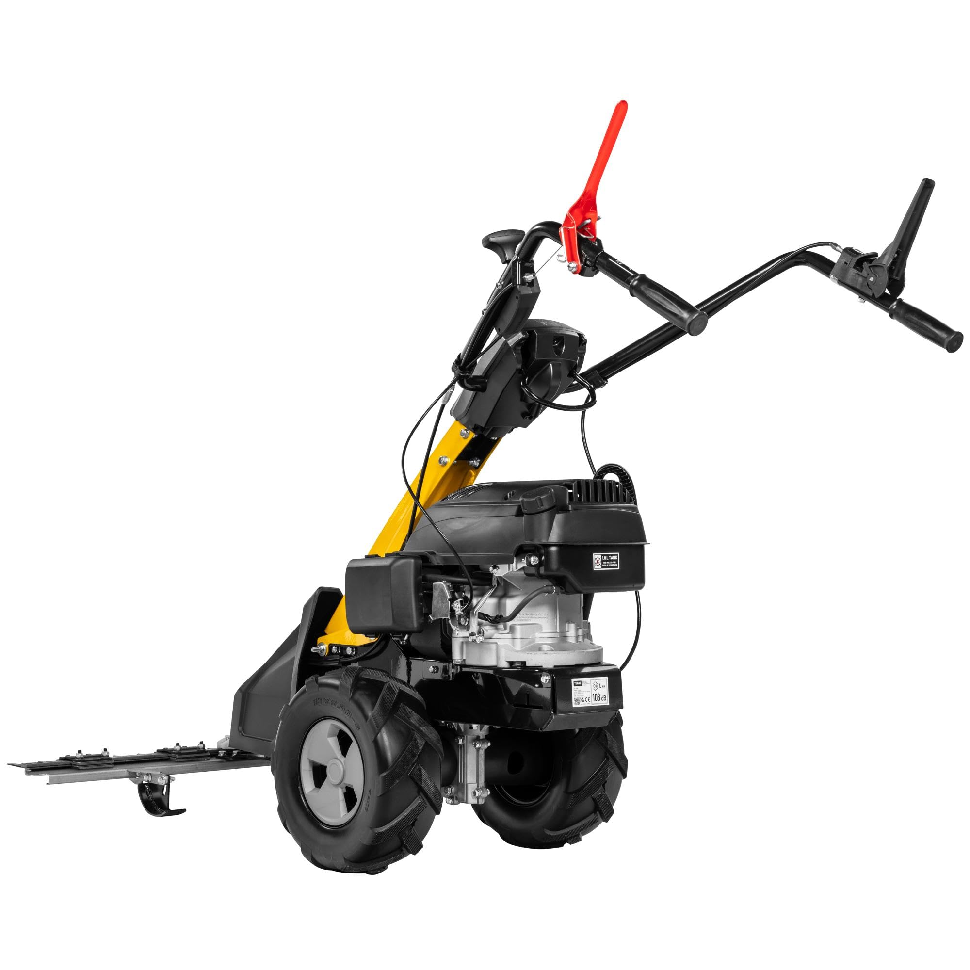 TEXAS Profi Benzin Balkenmäher CB8750 196ccm Wiesenmäher Hochgrasmäher Rasenmäher mit Antrieb Radantrieb | 5,7PS | 4200Watt | Schnittbreite 870mm | 4-Takt-Motor | für gewerbliche Nutzung geeignet