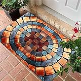 Fußmatte Außen Und Innen, Schmutzfangmatte Innen 60 X 90 cm,2026 Neuer 3D-Loch-Teppich, Sauberlaufmatte rutschfest Schmutzfangmatte Allwetter-Fußmatte(Style Z,50 x 80 cm/19.7 x 31.5in)