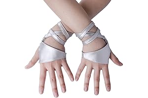 Women Half Palm Fingerless PU Leather Night Bar Band Up Punk Gloves