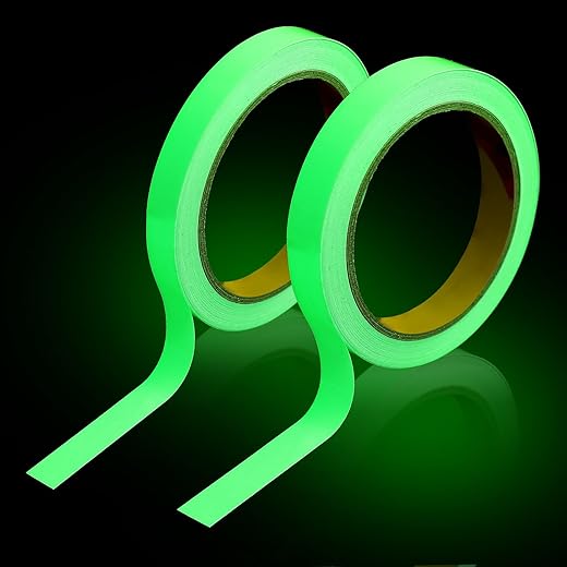 2 Rollen fluoreszierendes Klebeband für Sicherheit