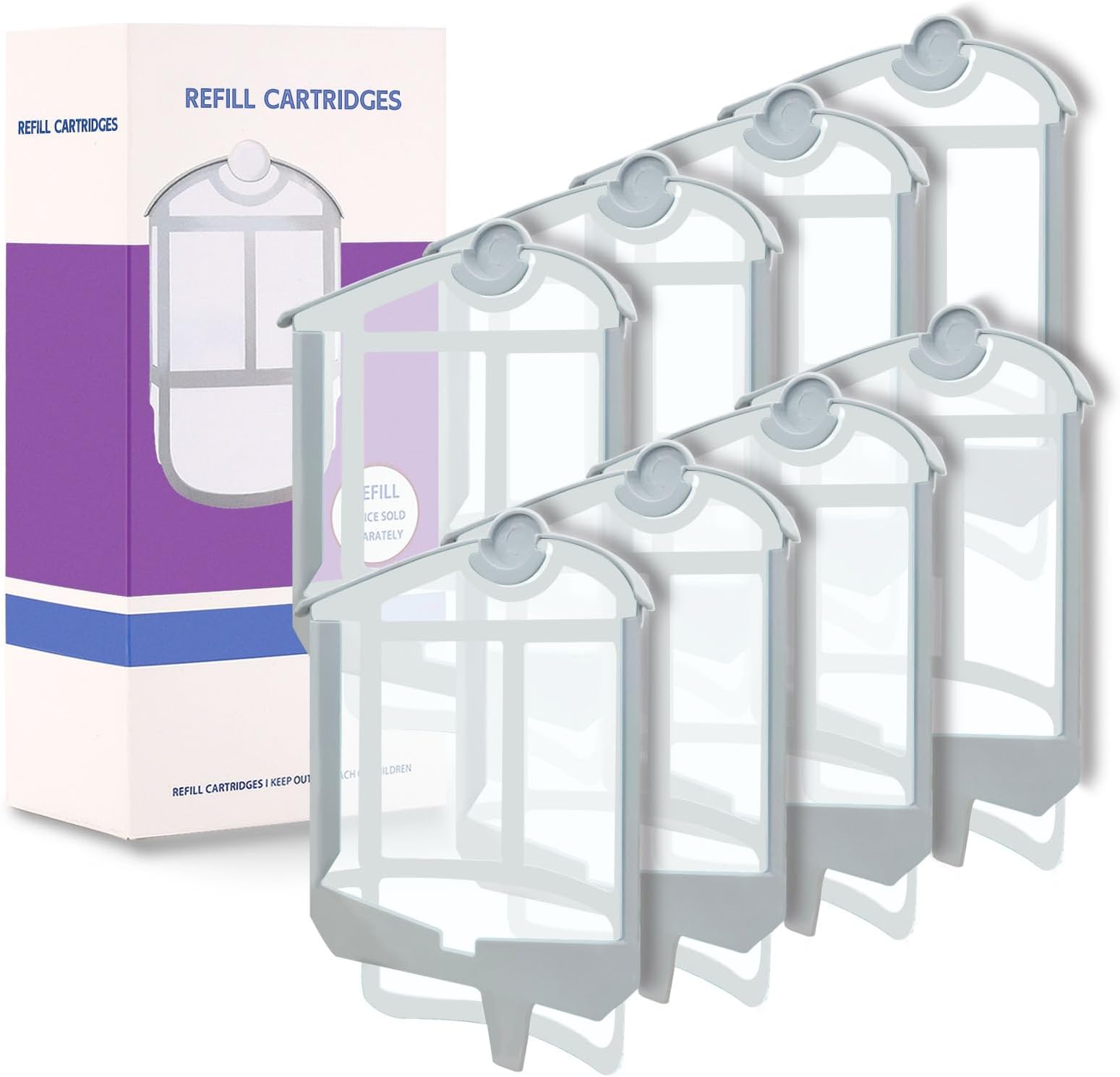 8 Pack Compatible with ZEVO Plug-in Light M364 Replacement Cartridges, 100% Fit Replacement (8 PCS(New Version))