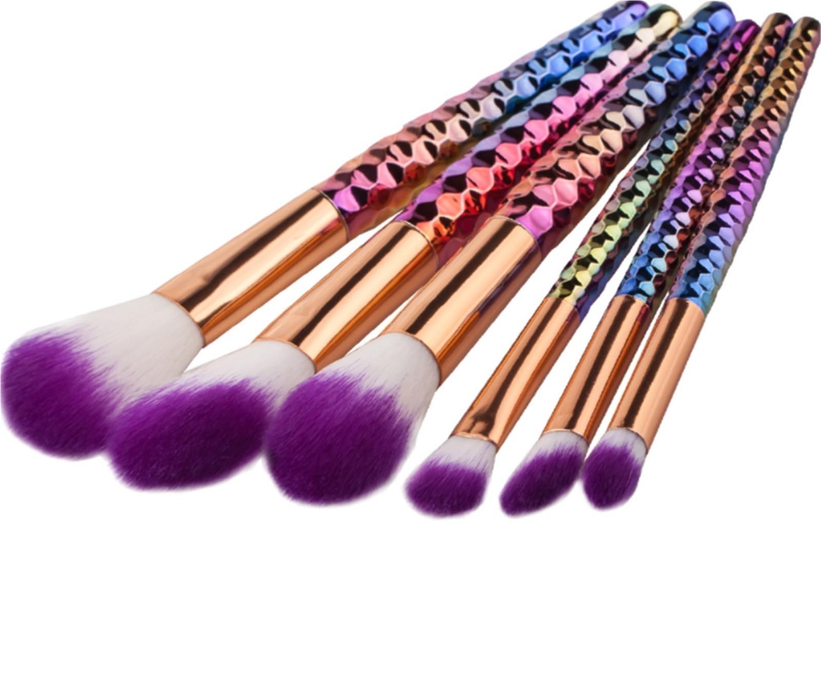 Set Pennelli Make Up Trucco Set Di Pennelli For Il Trucco 6 Pezzi Setole Morbide For Pennello For Viso Blush For Contorno Ombretto For Viaggio Professionali