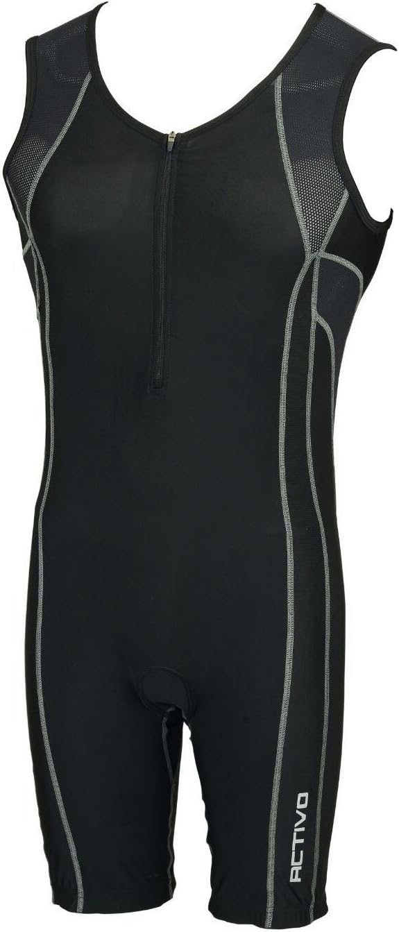 Activo Mens Padded Triathlon Tri Suit Duathlon Running Cycling Swim Tritard