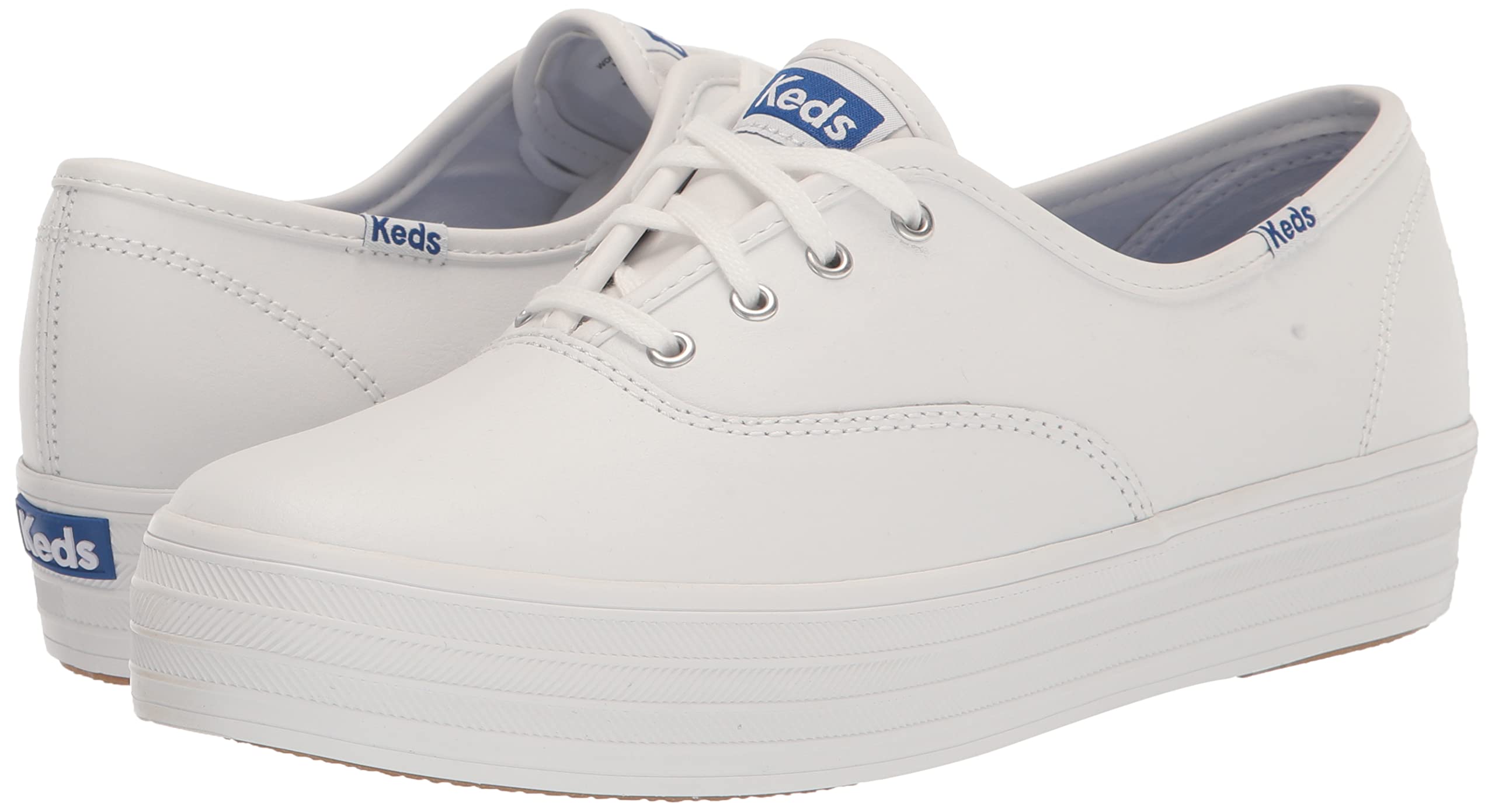 Keds Womens The Platform Lace Up: 8.5 White