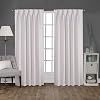 Double Pinch Pleat Blackout Curtains 100% Polyester Thermal Insulated Room Darkening Window Panels Greyish White, 30 Inch Wide by 54 Inch Long- 1 Panel