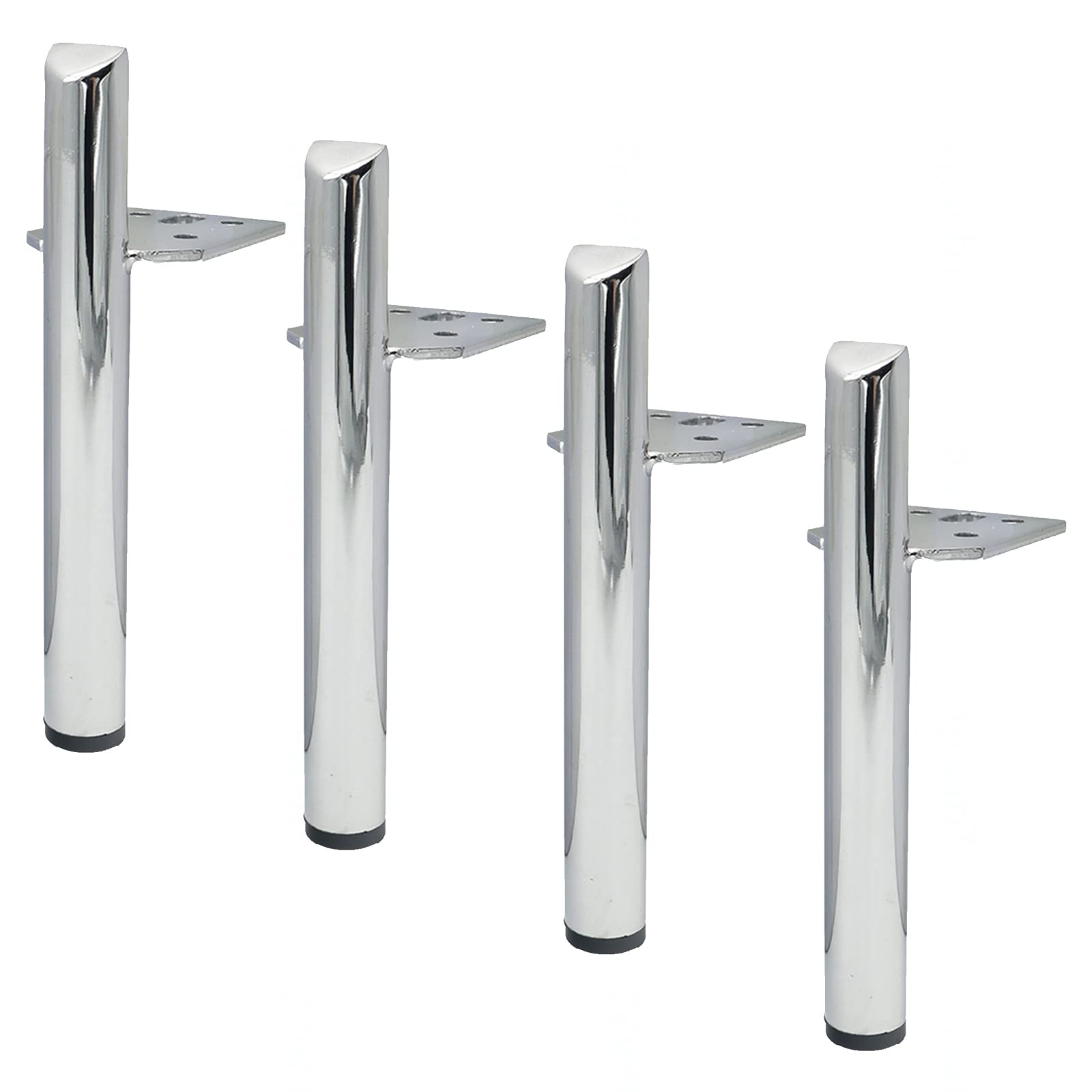 Pieds de meuble métal noir doré argenté 13cm | Lot de 4 pour table basse DIY