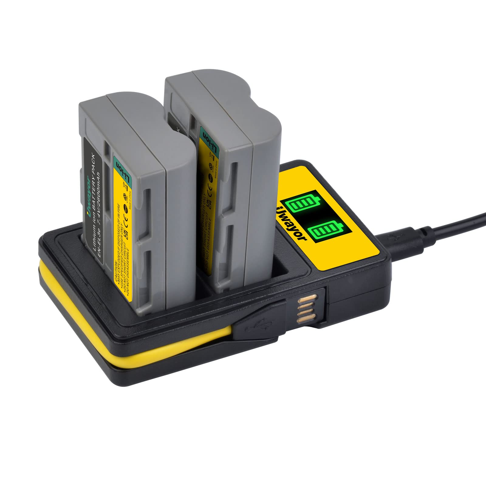 EN-EL3e Battery and Dual Charger Set for Nikon D50, D70, D70s, D80, D90, D100, D200, D300, D300S, D700 Digital SLR Cameras