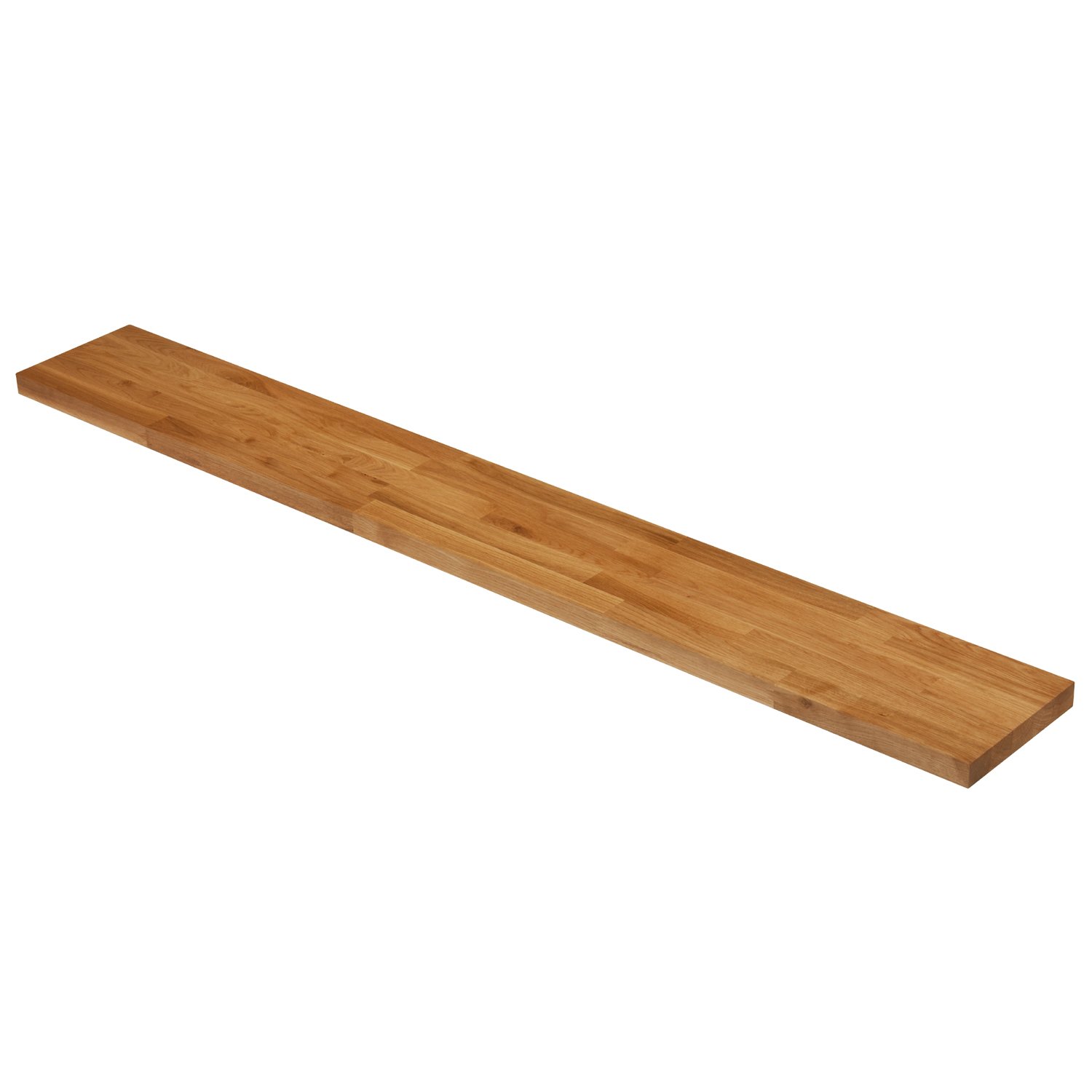 Buy WORKTOP EXPRESS Solid Oak Timber Block Floating Wall Shelf Wooden
